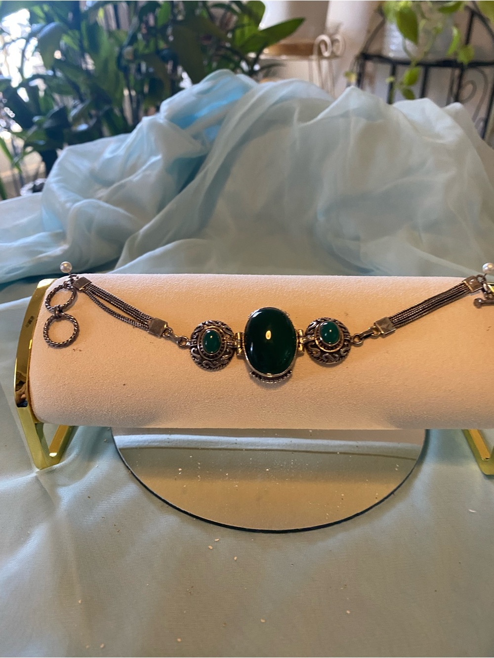 GREEN GEM SS TOGGLE BRACELET - Picture 7 of 10